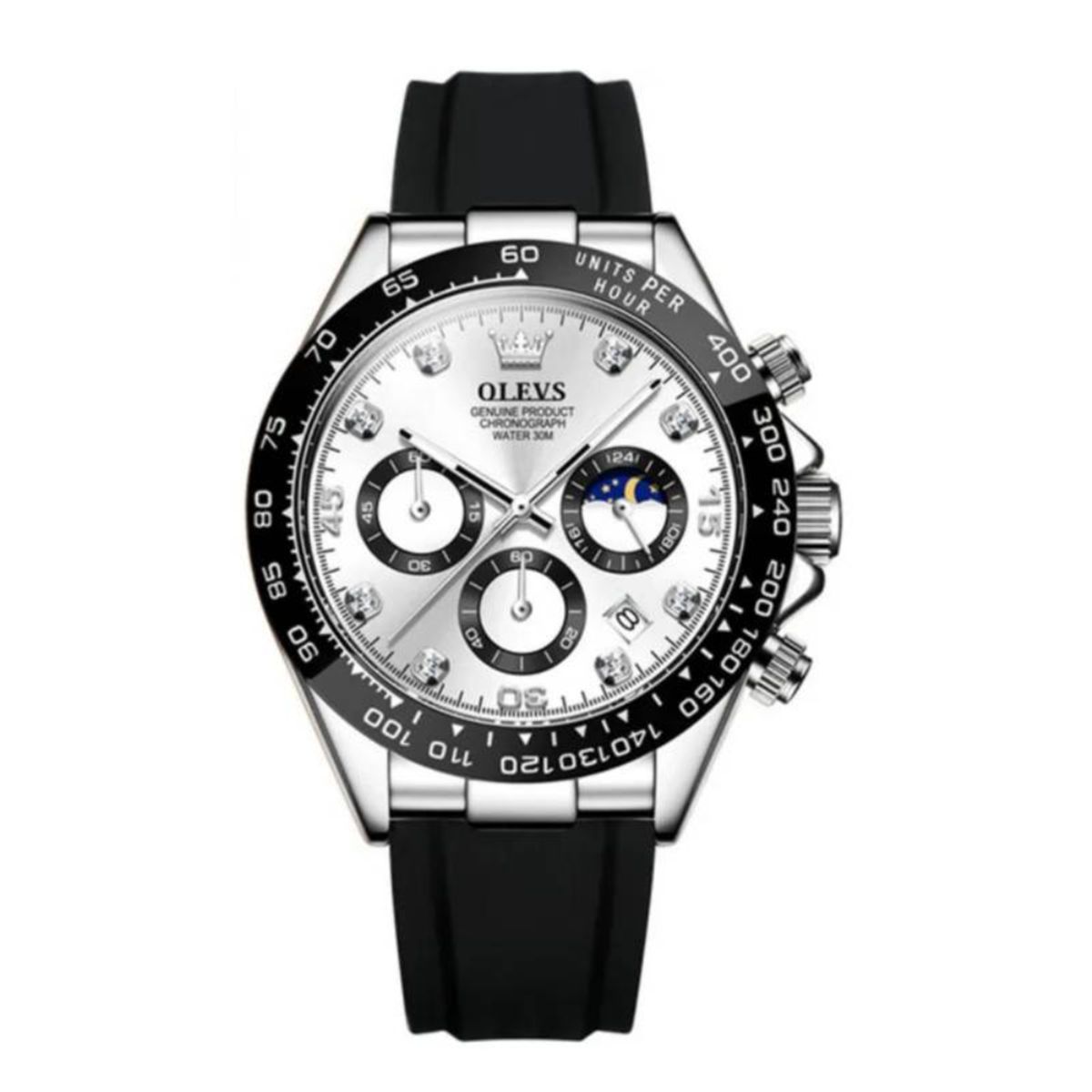 OLEVS - Reloj Olevs Fechero Goma