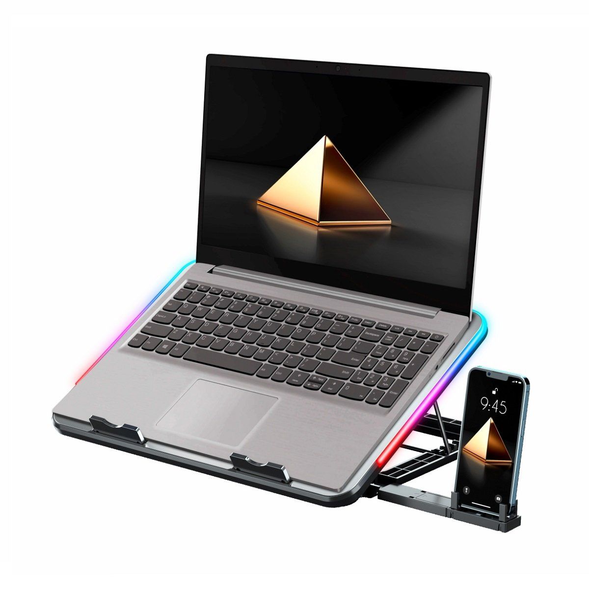 IDOCK - iDock - Cooler N8 Quantum RGB con 7 Niveles y 6 Ventiladores