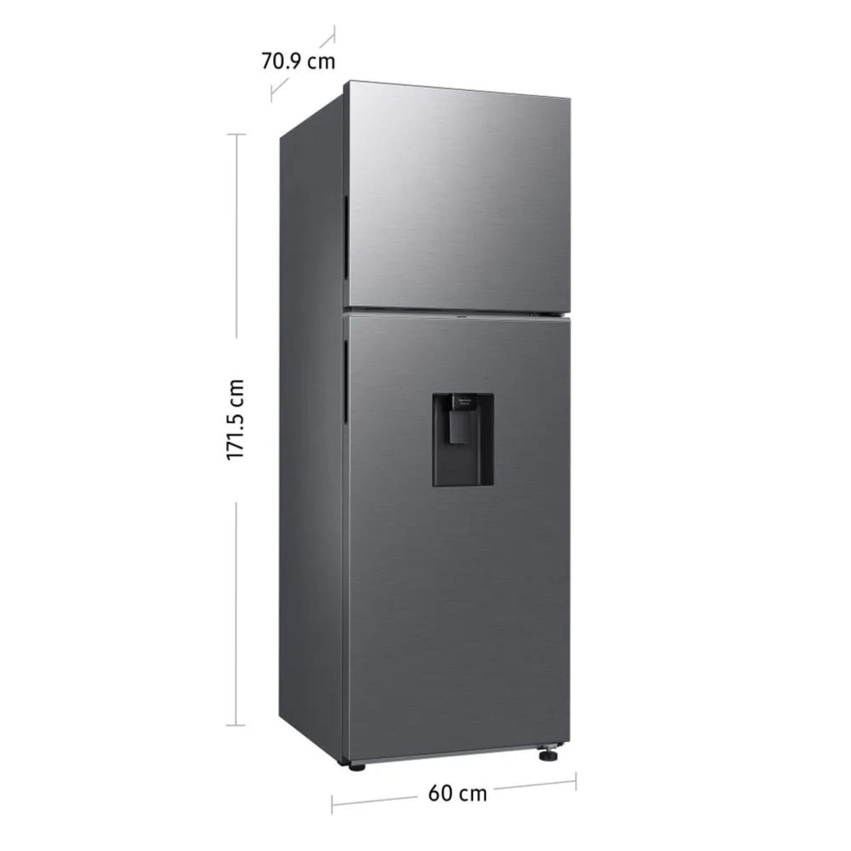 SAMSUNG - Refrigeradora Samsung Top Mount Freezer 341L RT35DG5720S9PE Silver