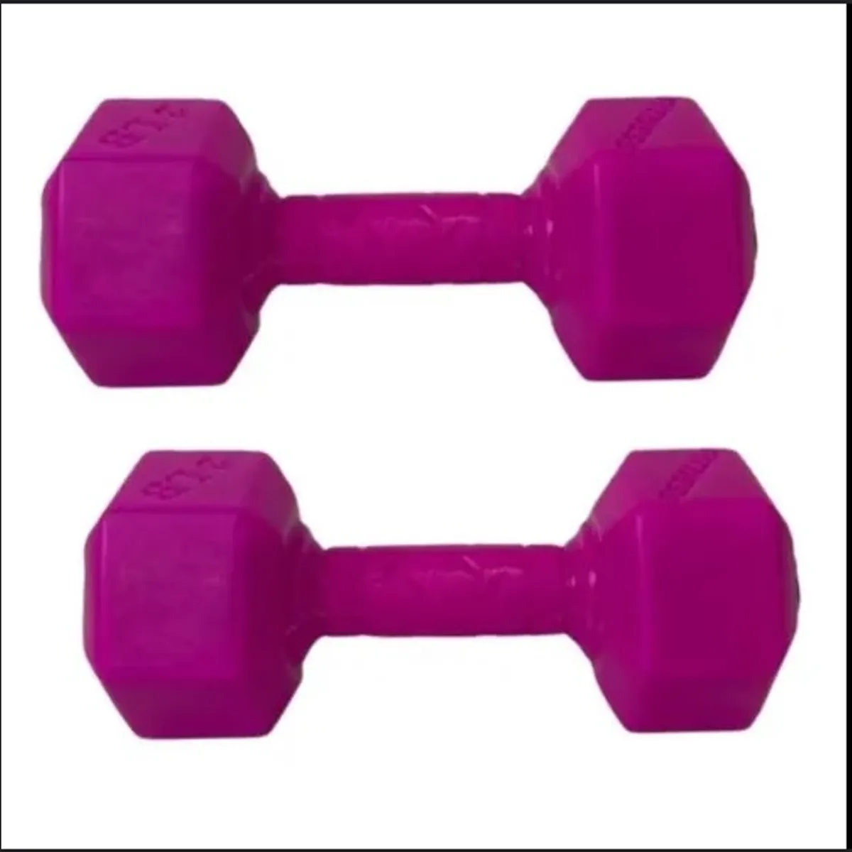 GENERICO - Mancuernas 2 Kg Pesa Hexagonal Mancuerna PVC Pesas