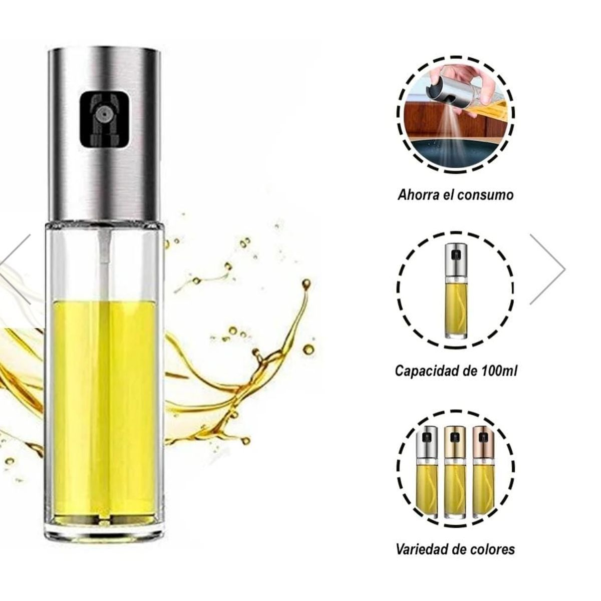 GENERICO - Pack de 2 ROCIADORES DE ACEITE EN SPRAY