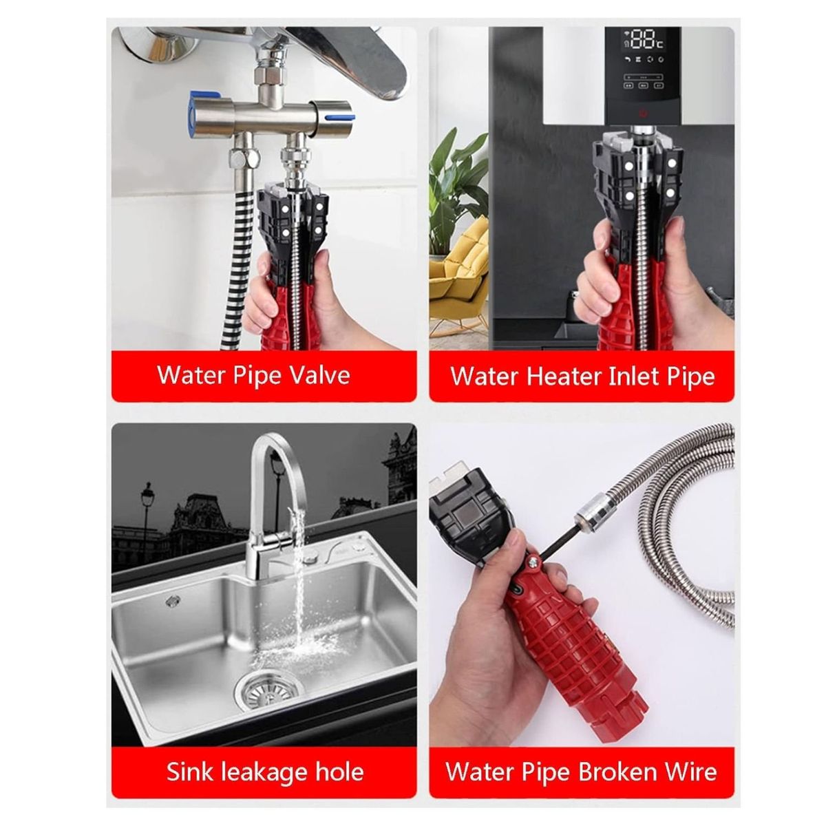 OEM - Llave Multifuncional Para Gasfitería - 18 EN 1