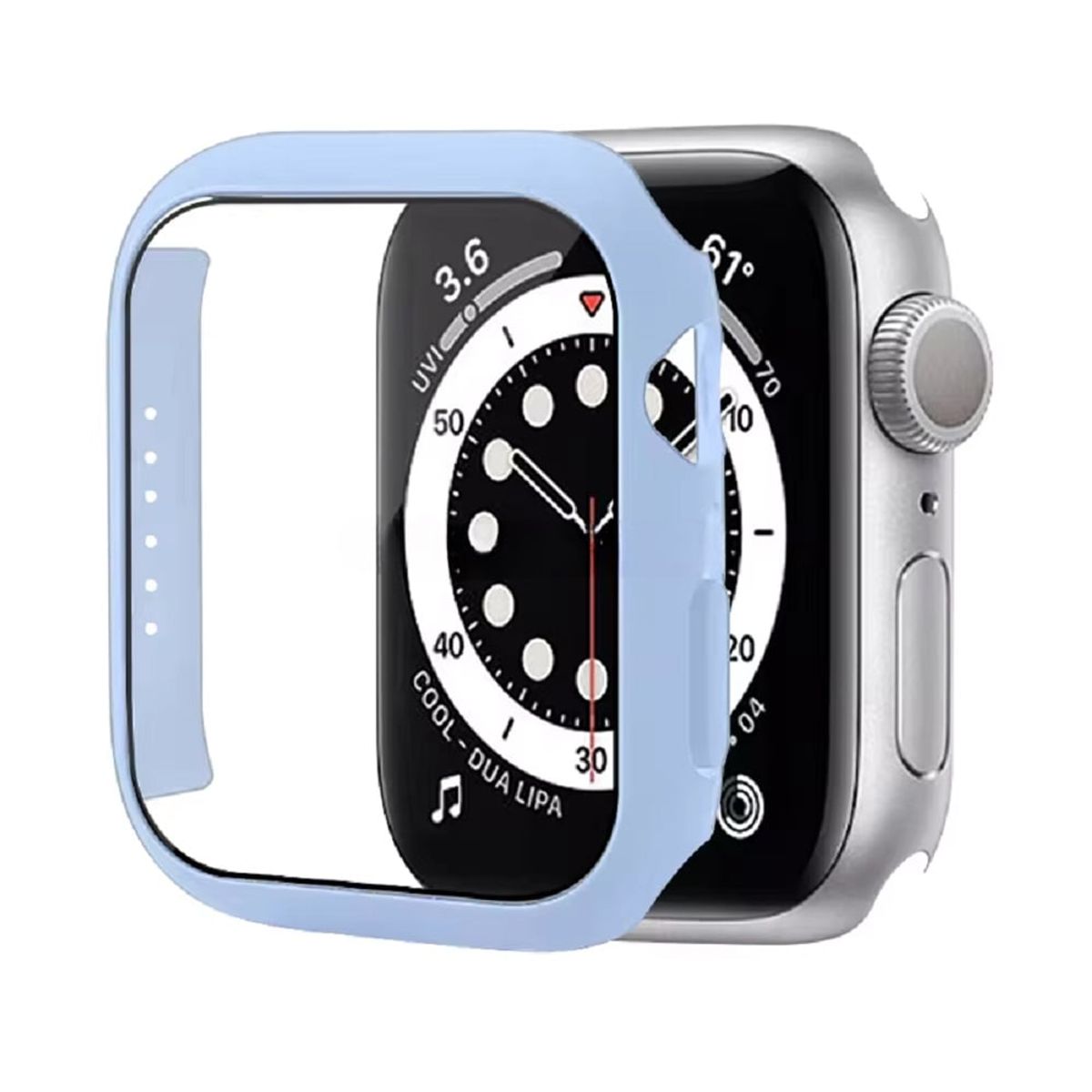GENERICO - CASE BUMPER PARA WATCH DE 42MM CELESTE
