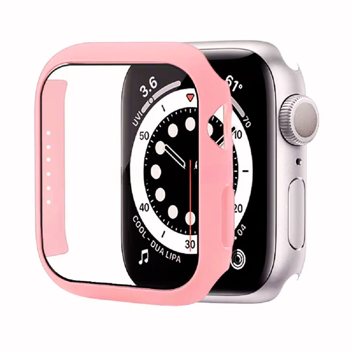 GENERICO - CASE BUMPER PARA WATCH  DE 38MM  ROSA CHICLE