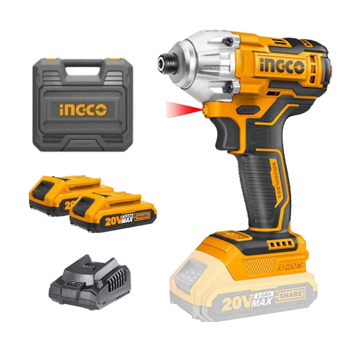 INGCO TOOLS - Atornillador De Impacto  1/4 20v Ingco En Maletin Cirli2017