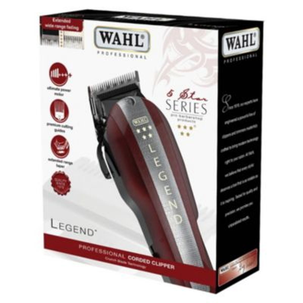 GENERICO - Maquina Barbera Wahl Legend Profesional Con Motor v9000