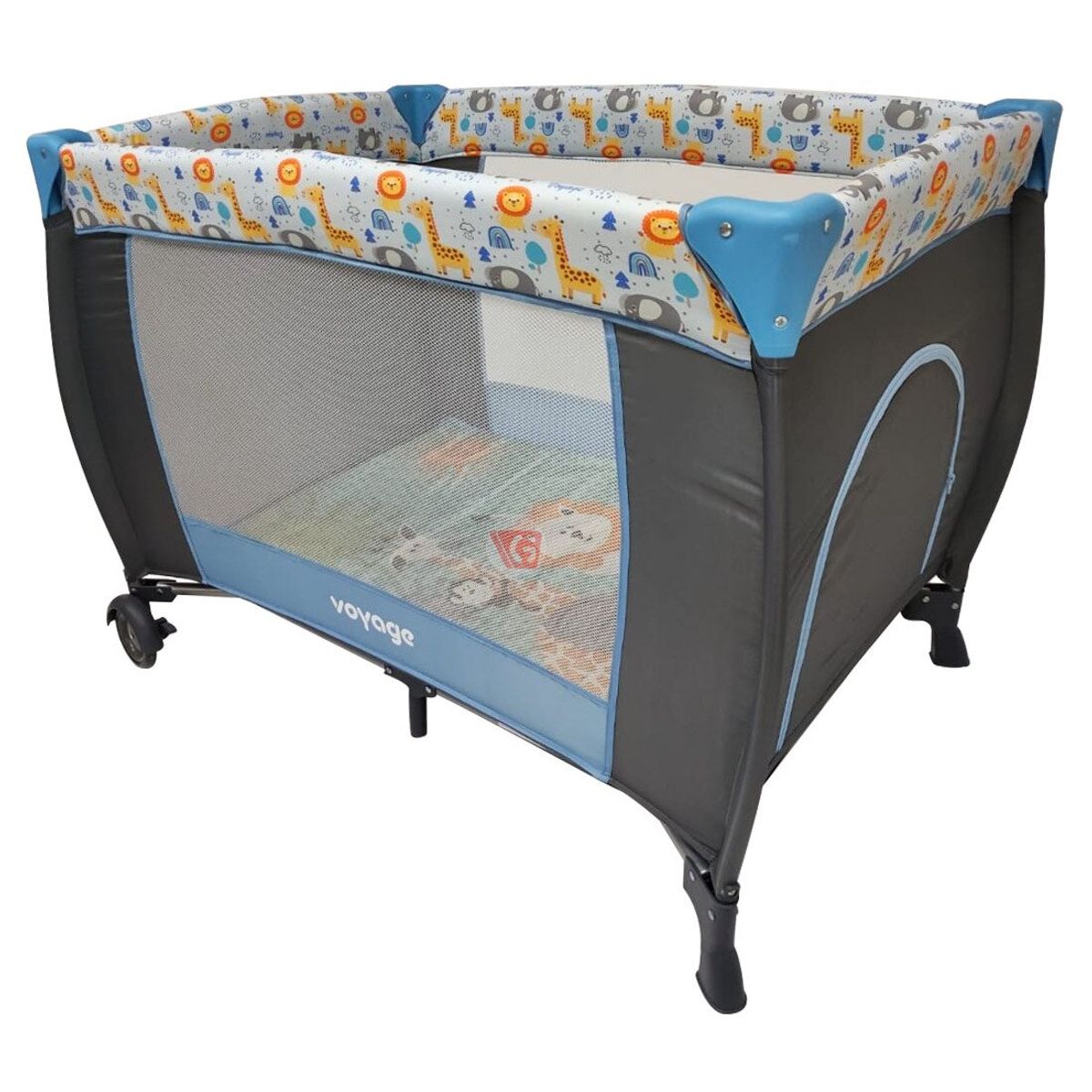VOYAGE - Corral para bebe plegable piave blue