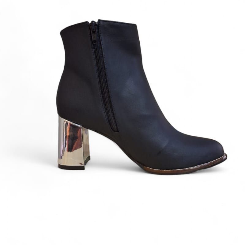 GENERICO - Bota Mujer Yomar Manto Plateado Yomar Taco7 Plomo Oscuro