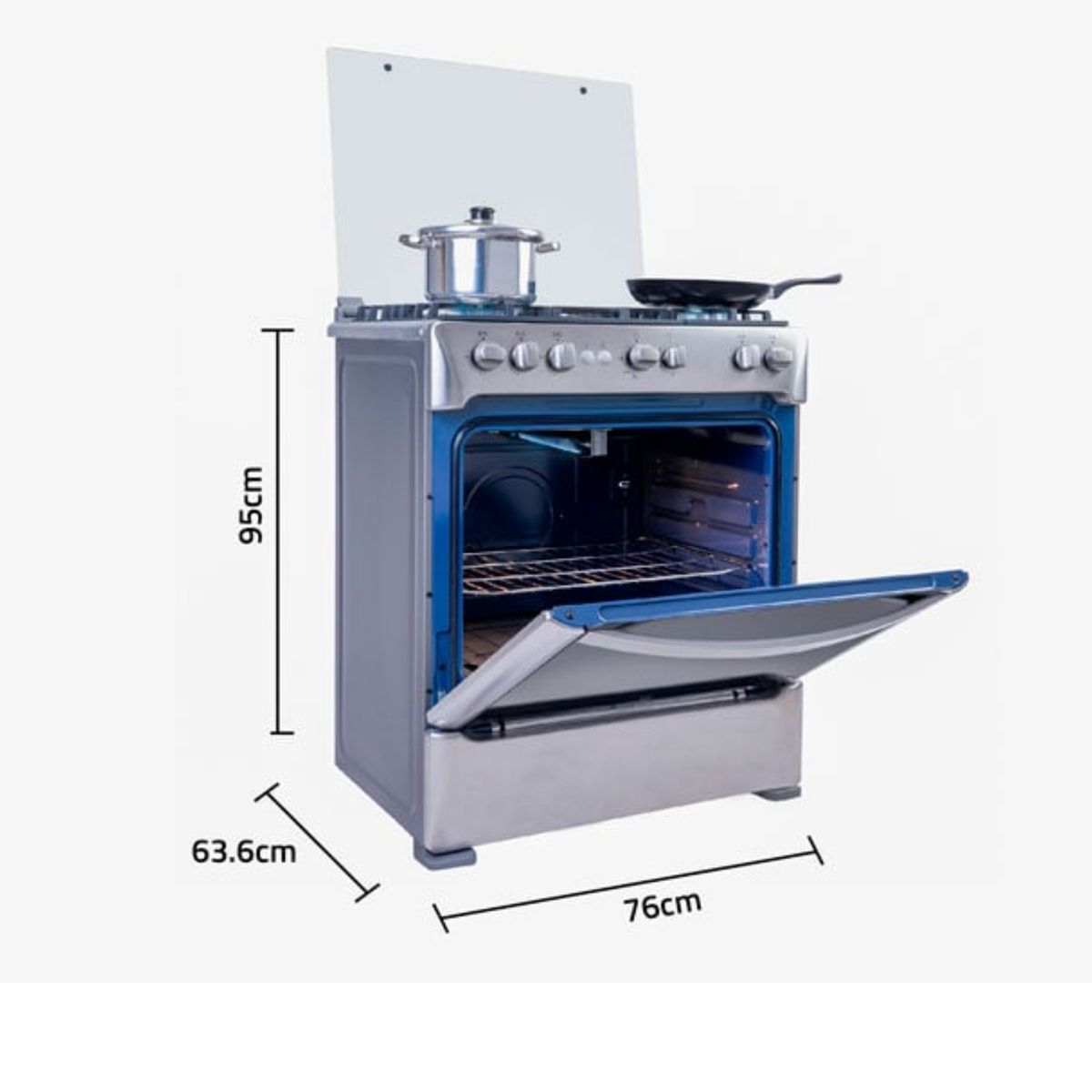 INDURAMA - COCINA  INDURAMA - FIRENZE ZAFIRO DE 5 HORNILLAS