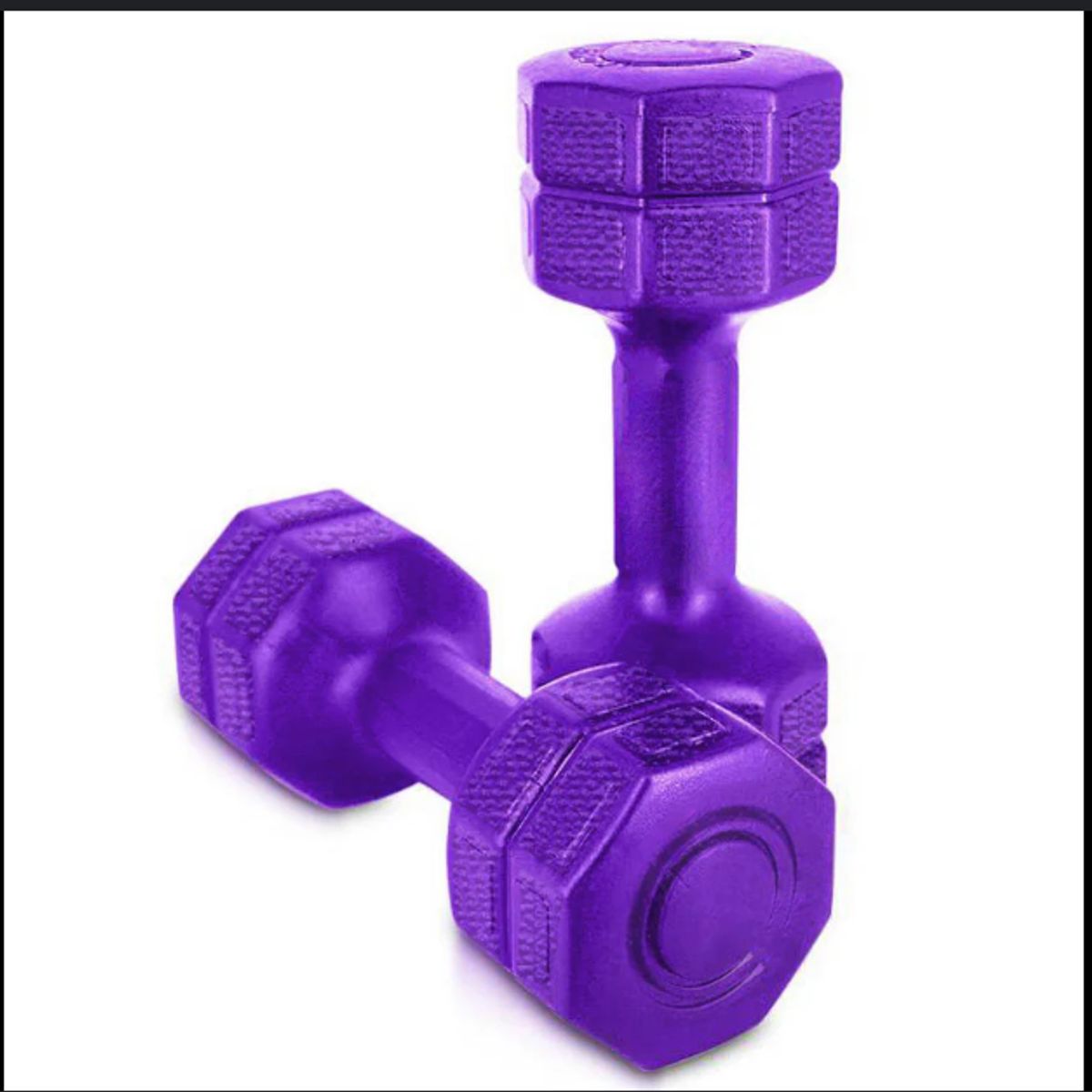 GENERICO - Mancuernas 5 Kg Pesa Hexagonal Mancuerna PVC Pesas