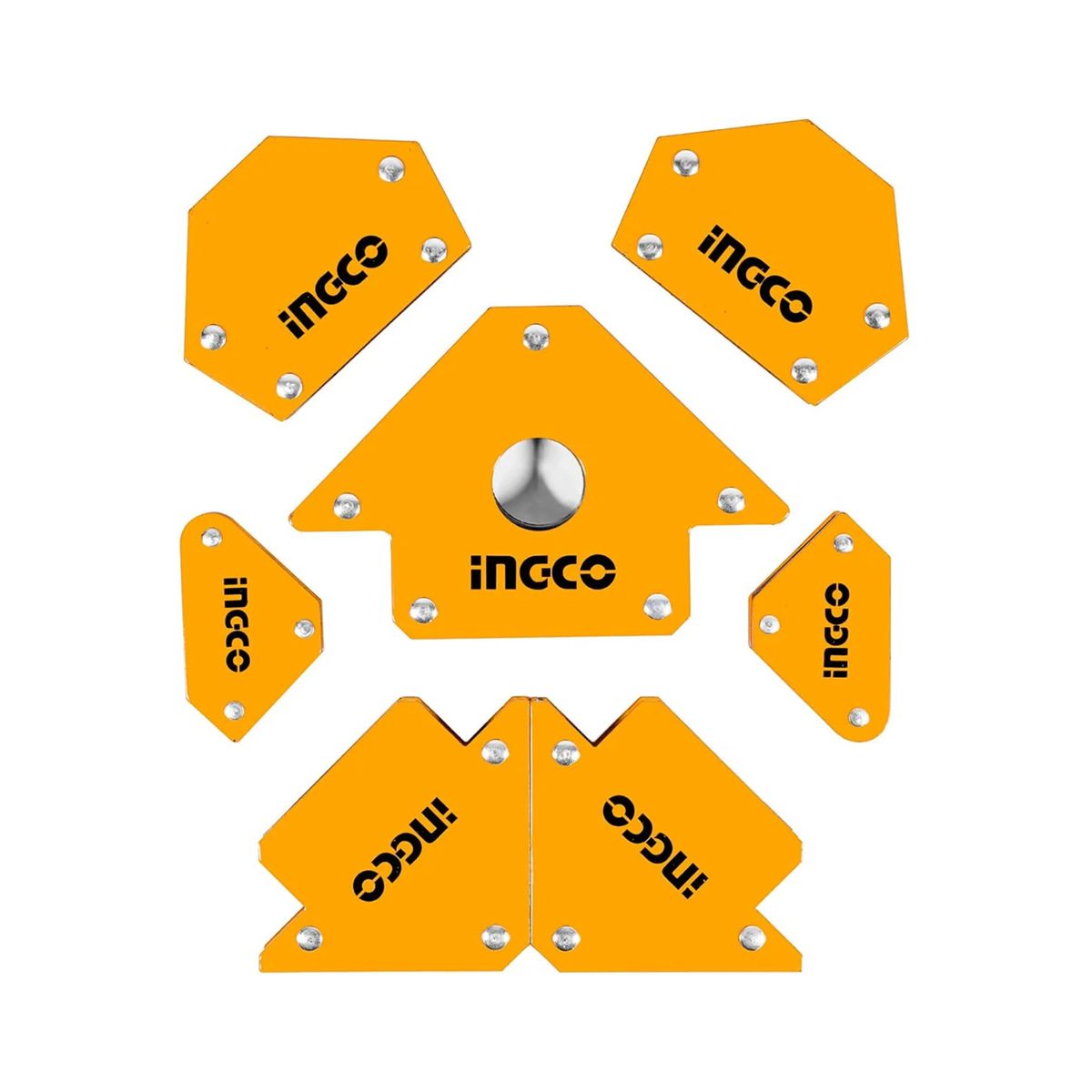 INGCO TOOLS - Set 7 escuadras magneticas para soldar ingco
