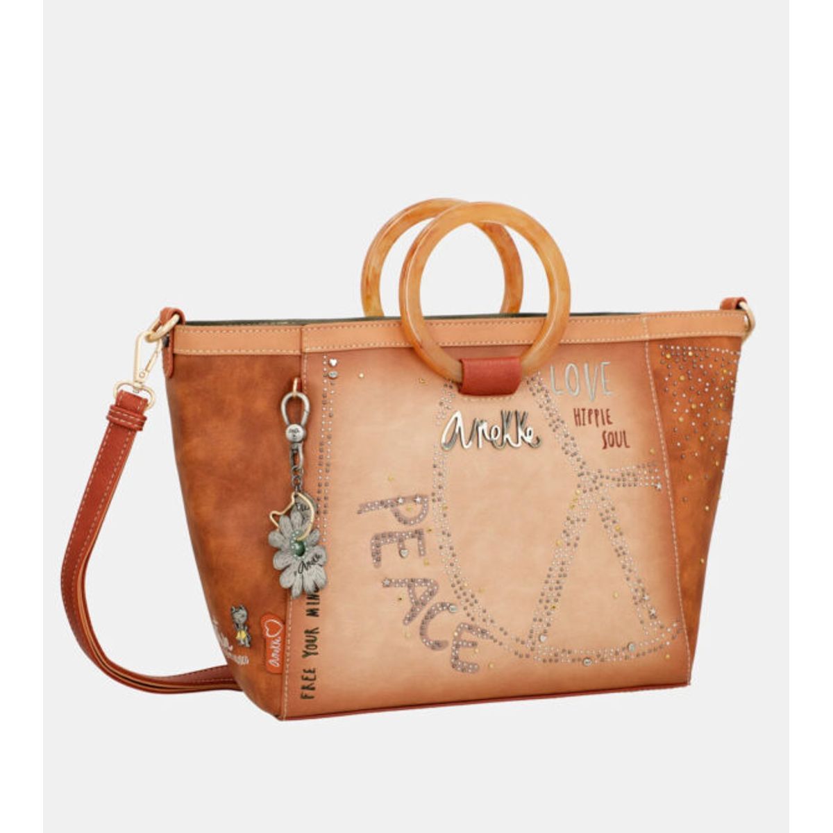 GENERICO - Cartera con asa de mano-Anekke Flowers