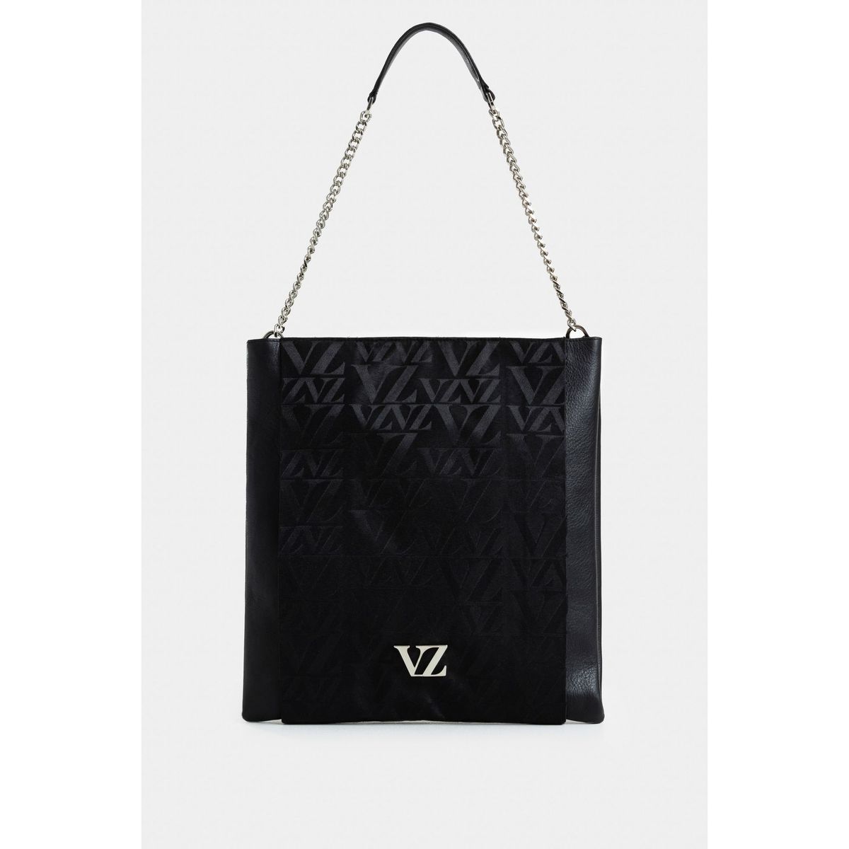 VELEZ - Vélez Shopping Glyceria Cuero y Lona Mujer Monogram Negro