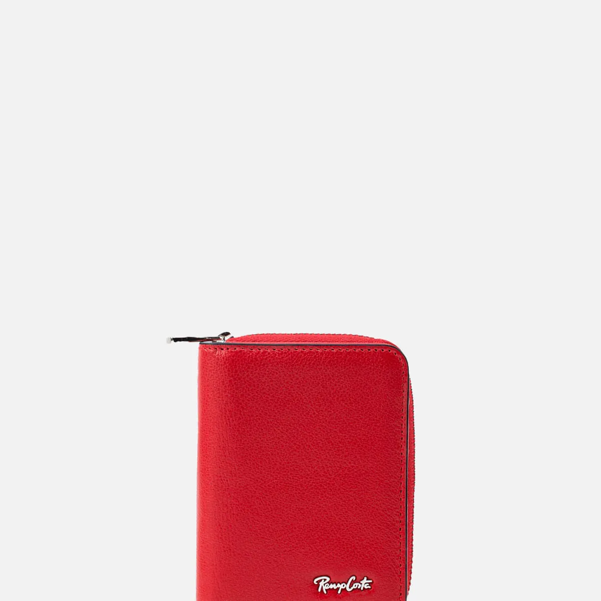 RENZO COSTA - MONEDERO CON TARJETERO EN CUERO GRABADO