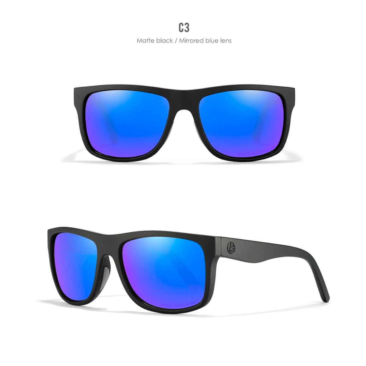 GENERICO - Lentes de sol Polarizados uv400 Negro + Estuche