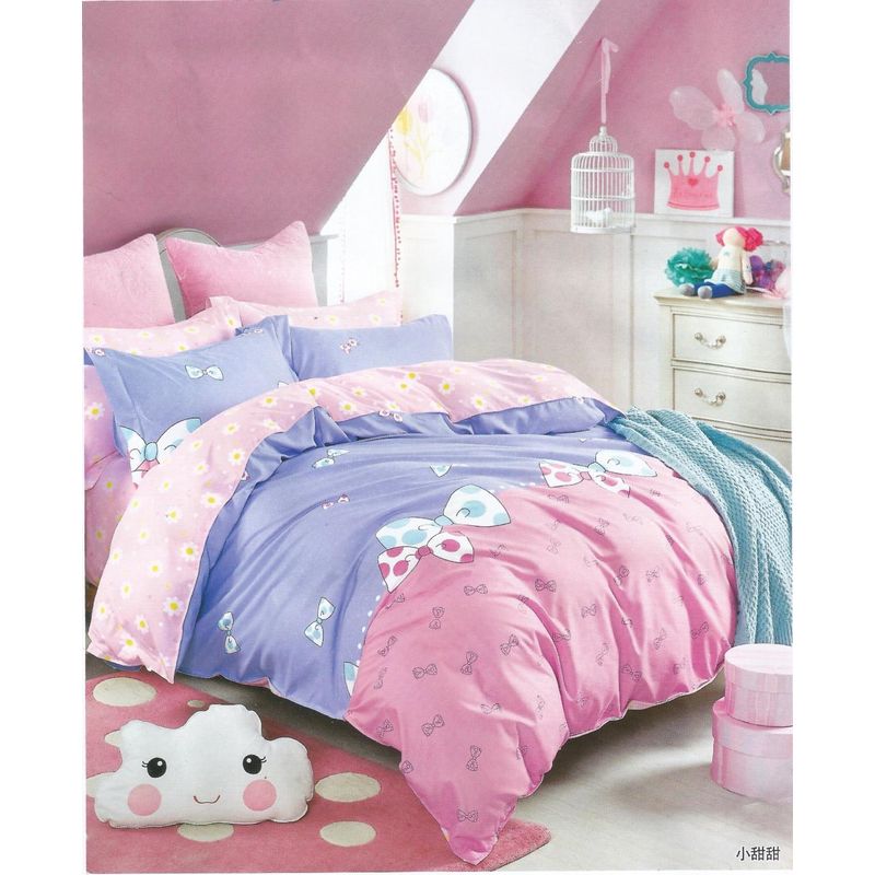 MINGDA - Set Edredón Kids 2 Pz + Sabanas + Fundas 5 piezas 100% Garantizado