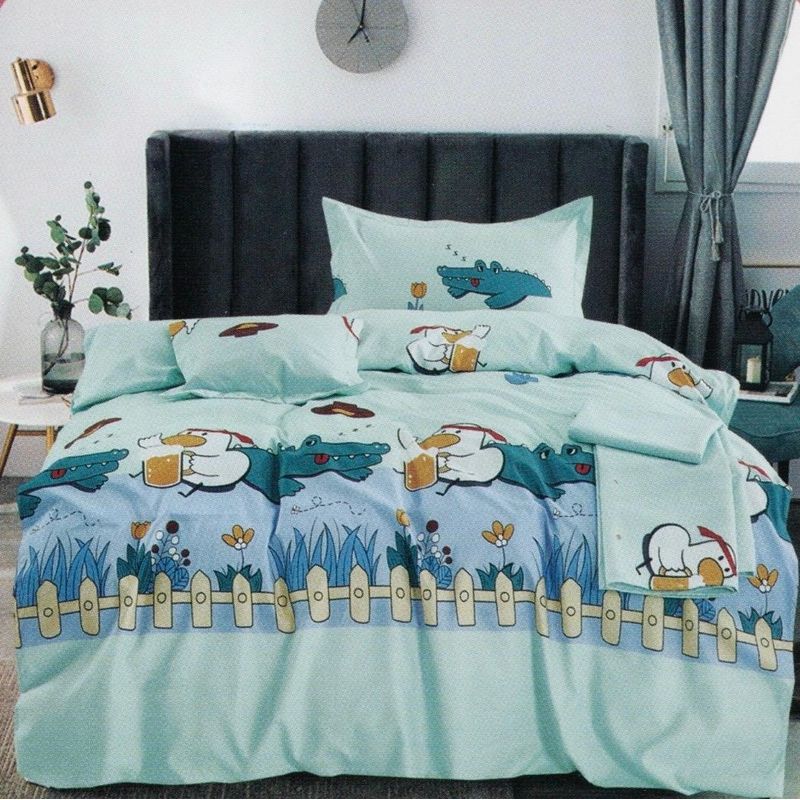 MINGDA - Set Edredón Kids 2 Pz + Sabanas + Fundas 5 piezas 100% Garantizado