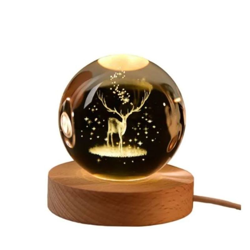 GENERICO - LAMPARA DECORATIVA CRISTAL - RENO NAVIDEÑO