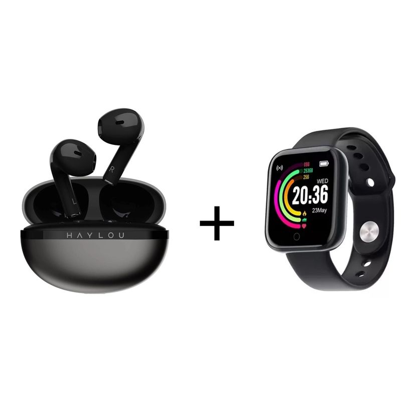 HAYLOU - Audifonos Haylou X1 2023 ENC Bluetooth 5.3 Y Smartwatch D20 de Regalo