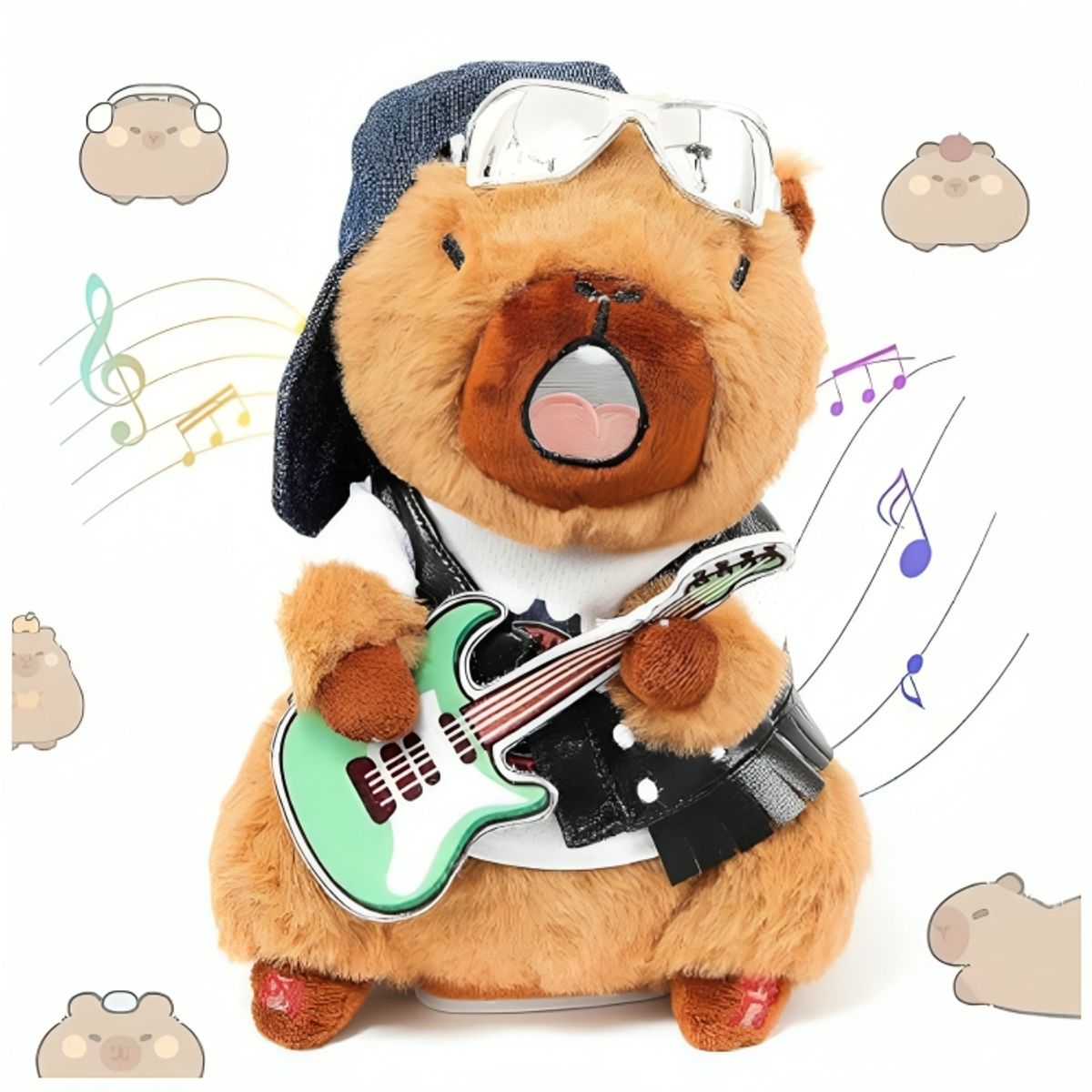IMPORTADO MC - Capibara de Peluche con Guitarra Juguete Musical para Niños