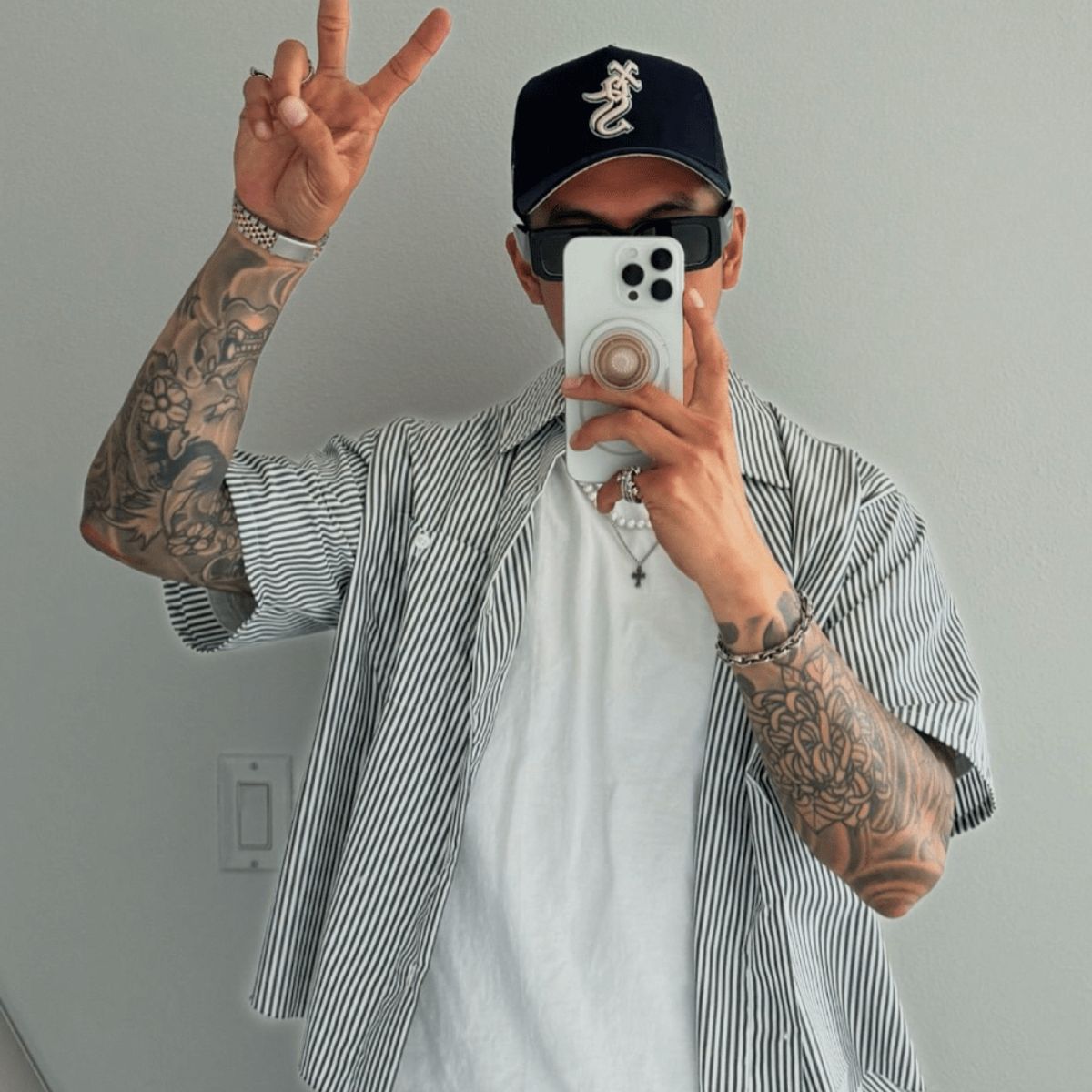 GENERICO - Camisa Manga Corta Hombre Rayas