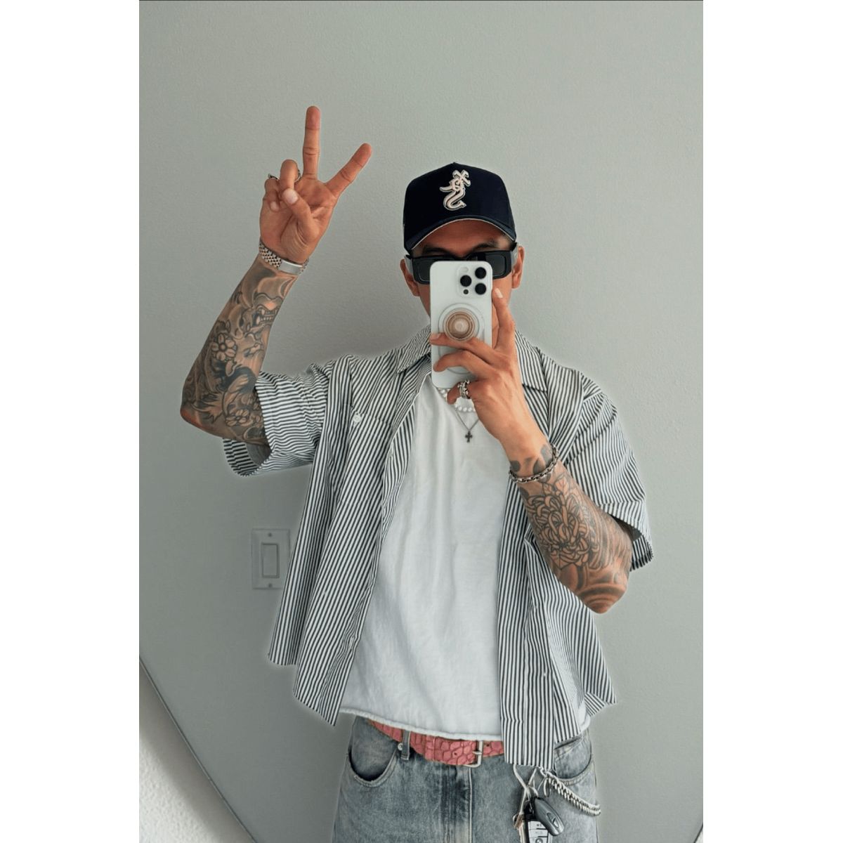 GENERICO - Camisa Manga Corta Hombre Rayas