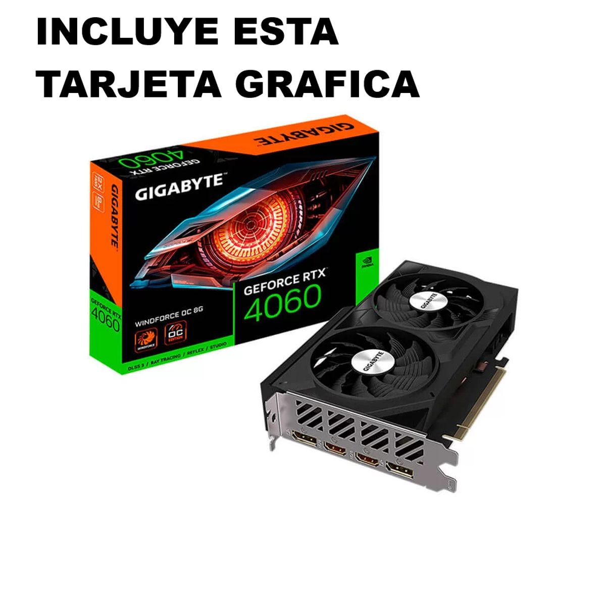 INTEL - Computadora PC Gamer Intel Core i5 12400F RAM 16GB SSD 1TB RTX 4060 8GB