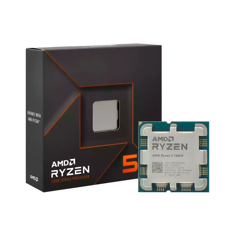 AMD - PROCESADOR AMD RYZEN 5 7600X 4.7/5.3GHZ P/N: 100-100000593WOF