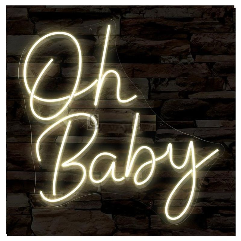OEM - Letrero de neón Led de Oh Baby
