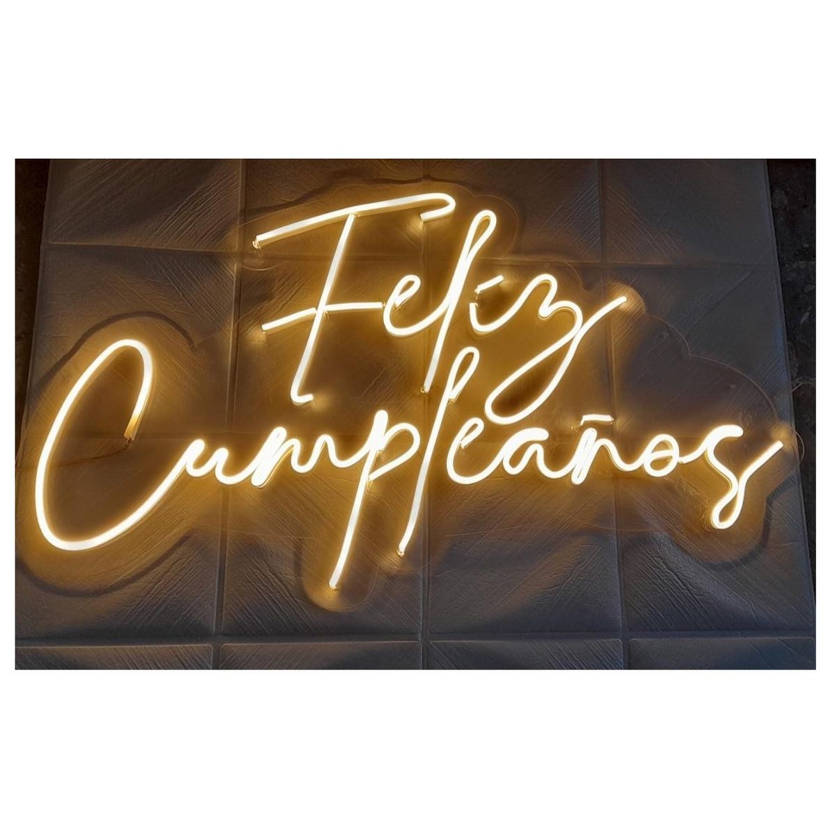 OEM - Letrero de neón Led Feliz Cumpleaños