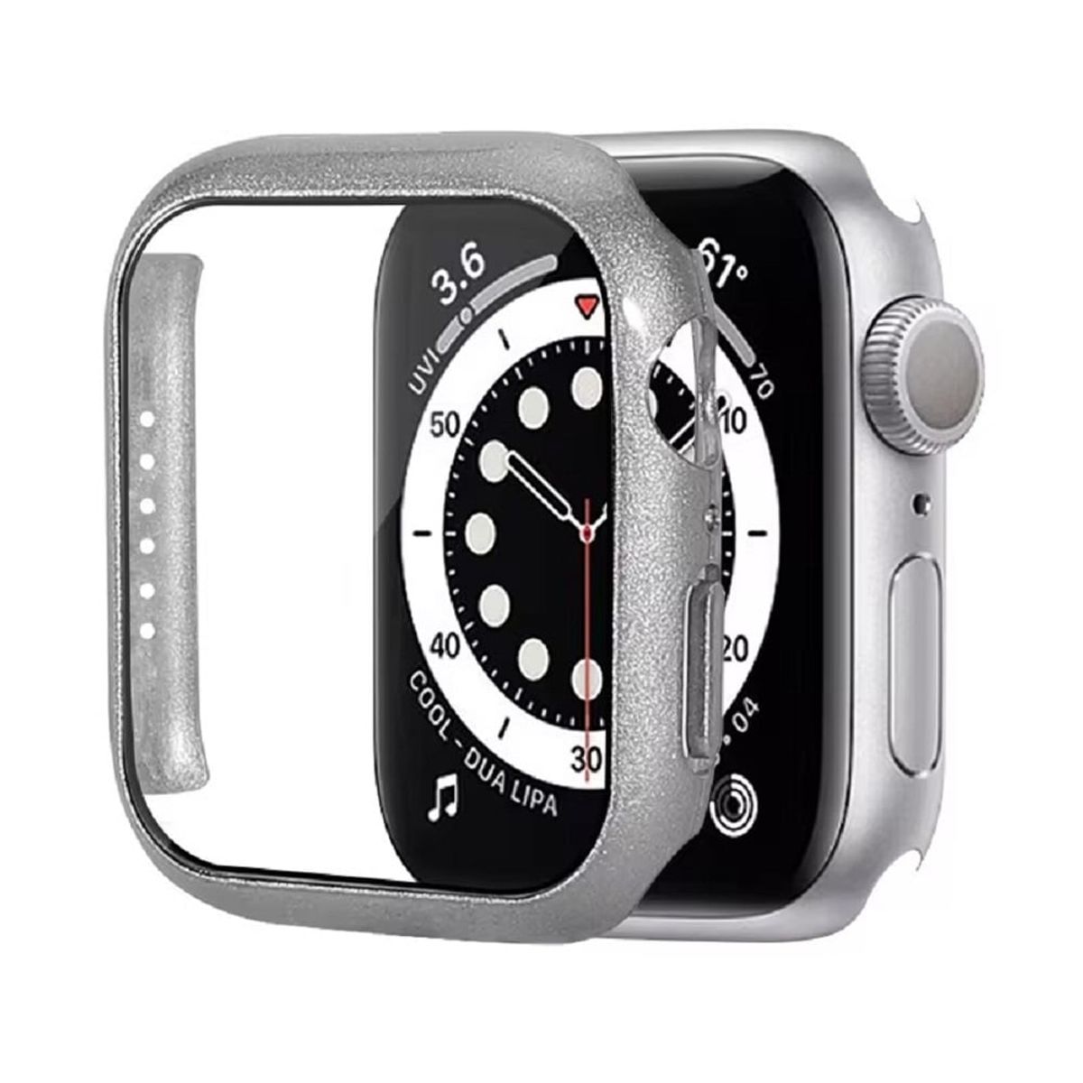 GENERICO - CASE BUMPER PARA APPLE WATCH 40MM SERIE 6 PLATEADO