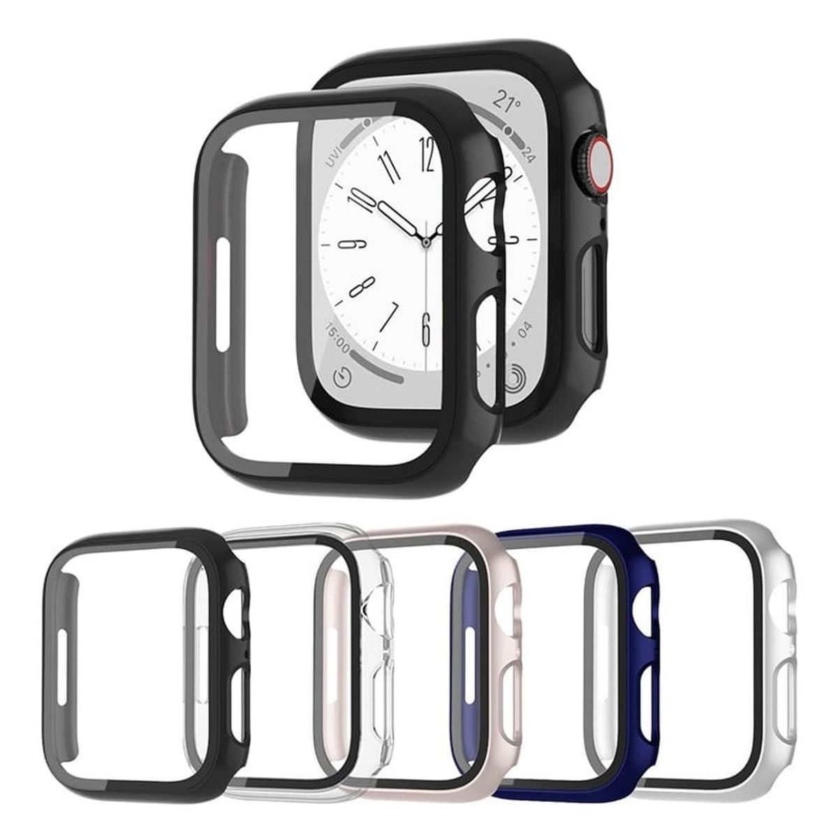 GENERICO - CASE BUMPER PARA APPLE WATCH 40MM SERIE 6 PLATEADO