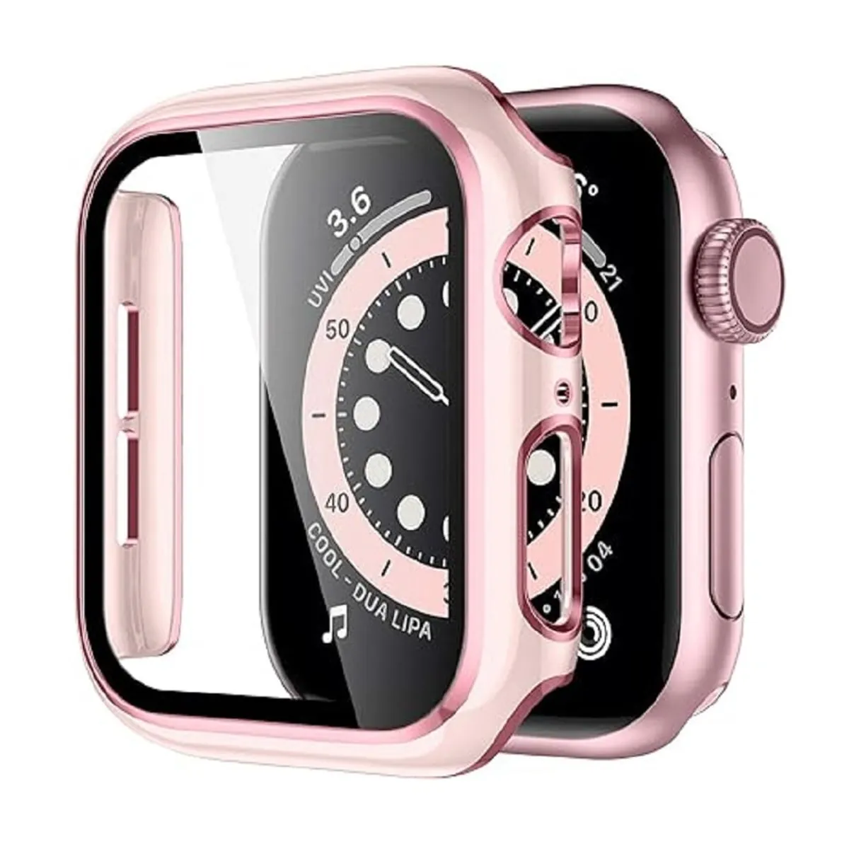 GENERICO - CASE BUMPER PARA APPLE WATCH 40MM SERIE 6 ROSA ROSE