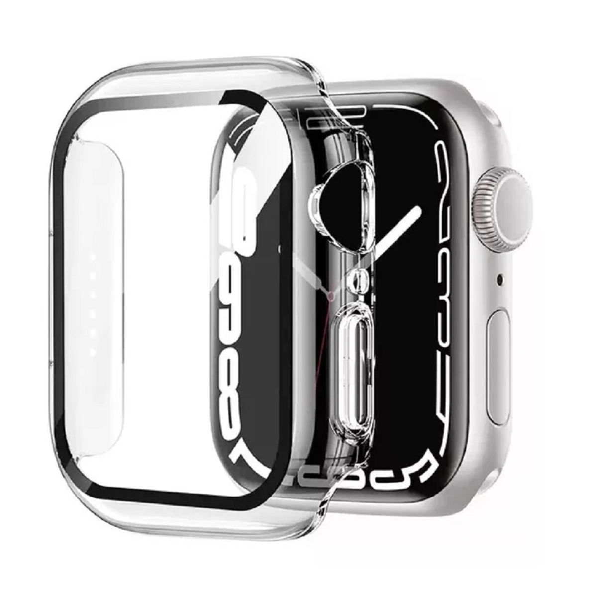 GENERICO - CASE BUMPER PARA APPLE WATCH 44MM SERIE 6 TRANSPARENTE
