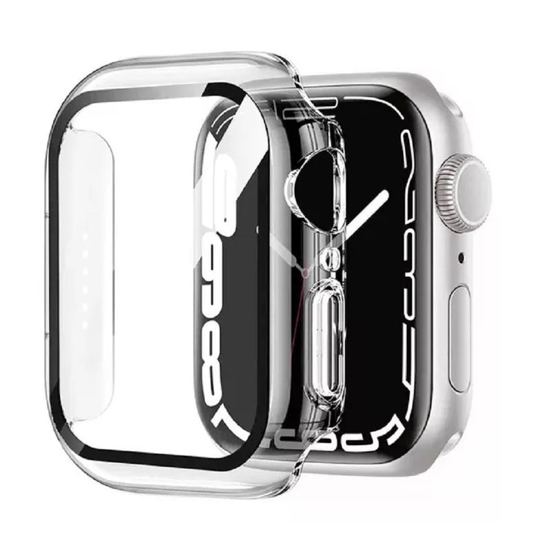 GENERICO - CASE BUMPER PARA APPLE WATCH 45MM SERIE 9 TRANSPARENTE