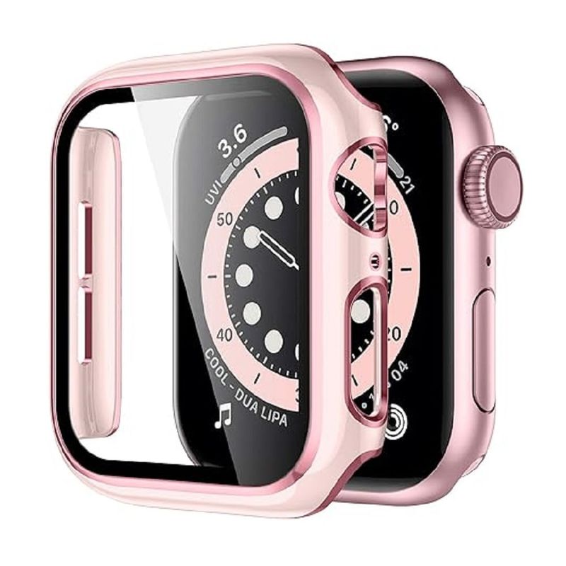GENERICO - CASE BUMPER PARA APPLE WATCH 45MM SERIE 9 ROSA ROSE