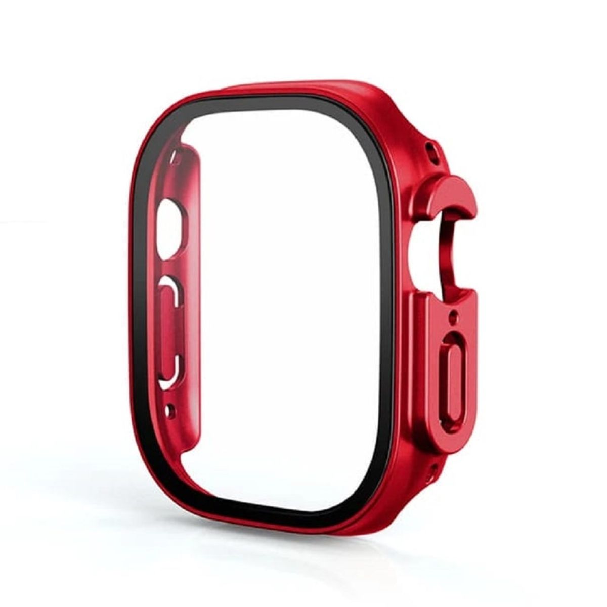 GENERICO - CASE BUMPER PARA APPLE WATCH 49MM ULTRA 2 ROJO CROMADO