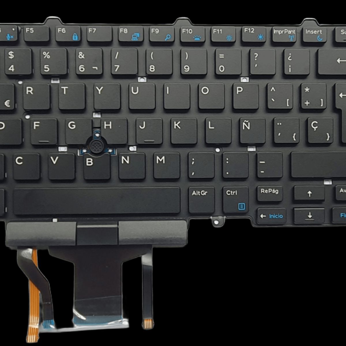 GENERICO - Teclado Para Laptop Dell Latitude Dell Precision Iluminado Pointstick