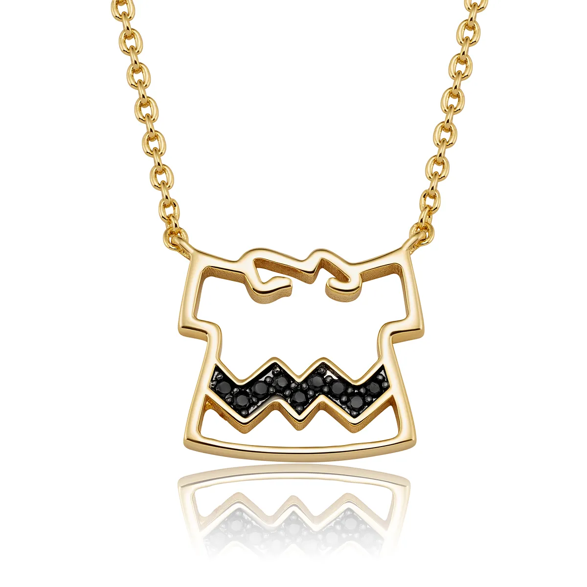 CRISLU - Collar con la camiseta icónica de Charlie Brown