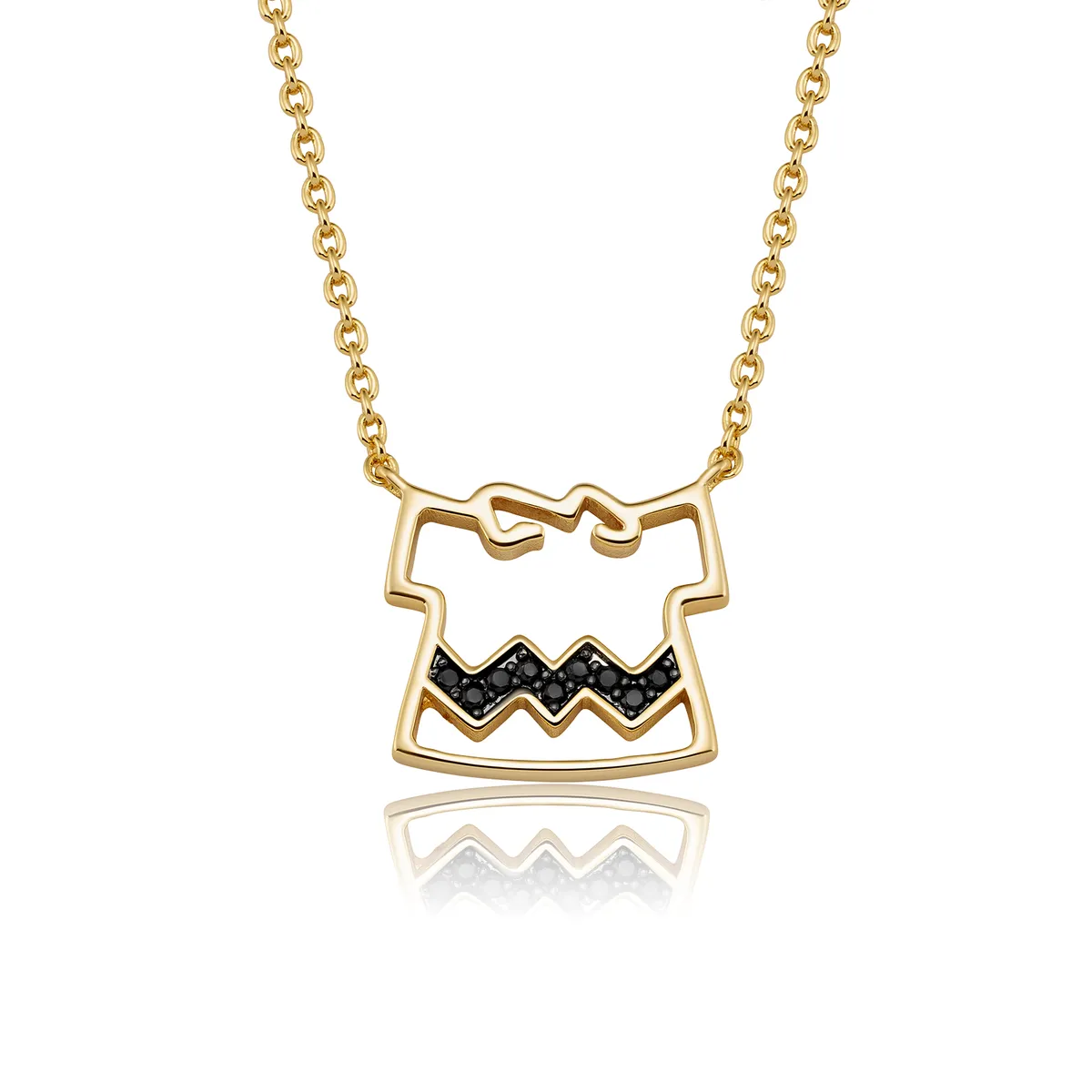 CRISLU - Collar con la camiseta icónica de Charlie Brown