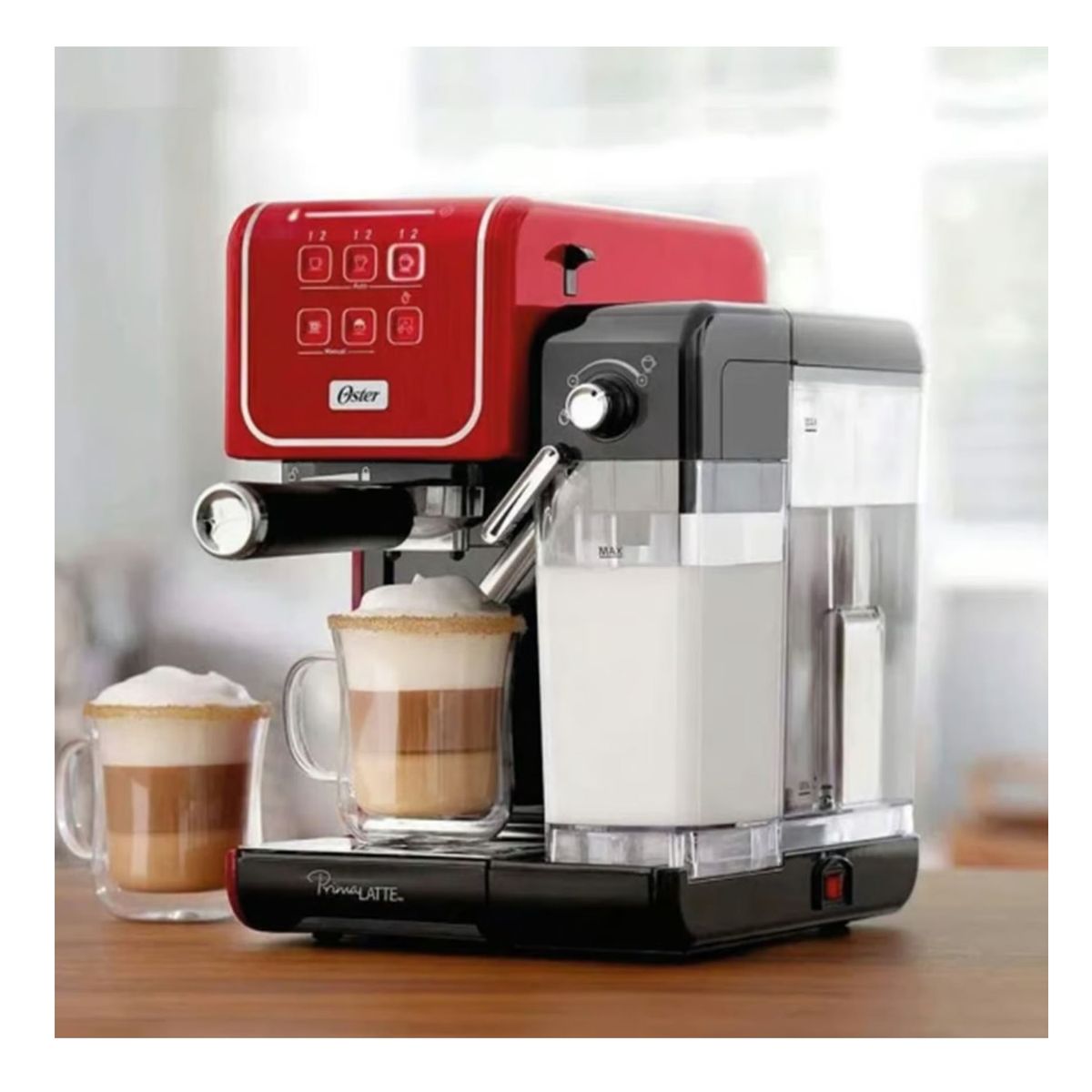 OSTER - Cafetera PrimaLatte Touch Oster BVSTEM6801R Rojo