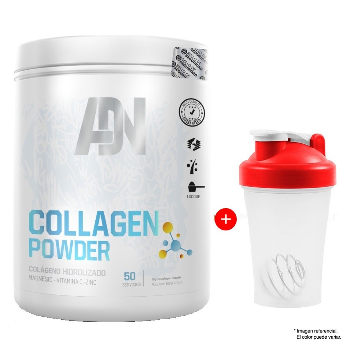 ADN - Colágeno Hidrolizado Collagen Powder 500 g Fruit Punch