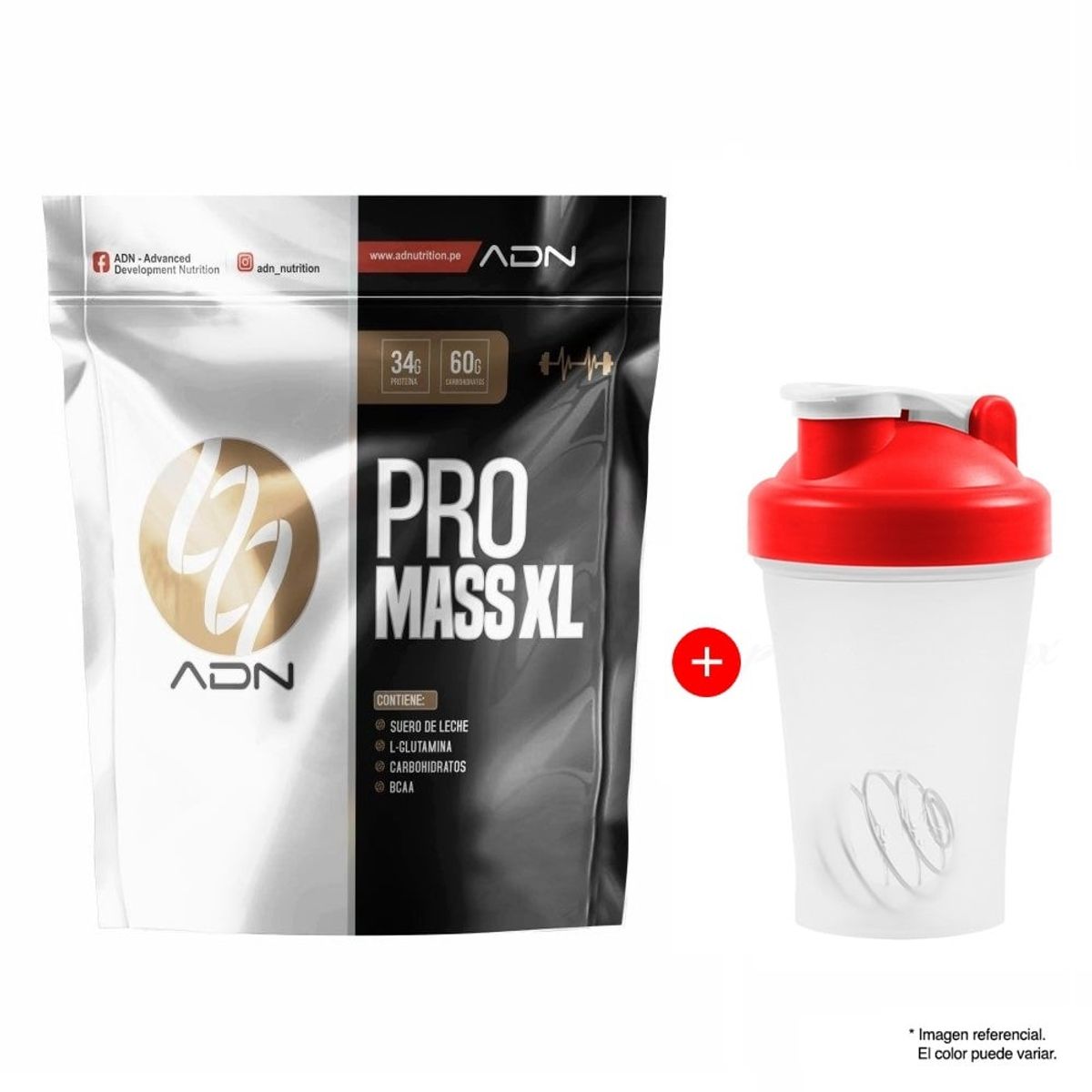 ADN - Proteína Pro Mass XL 3KG ADN - Vainilla