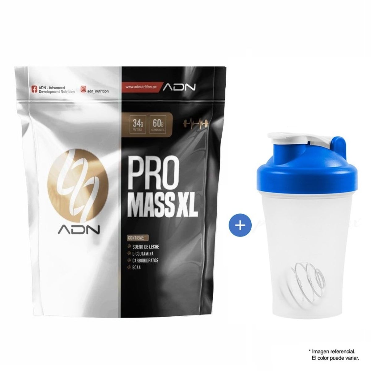 ADN - Proteína Pro Mass XL 3KG ADN - Chocolate