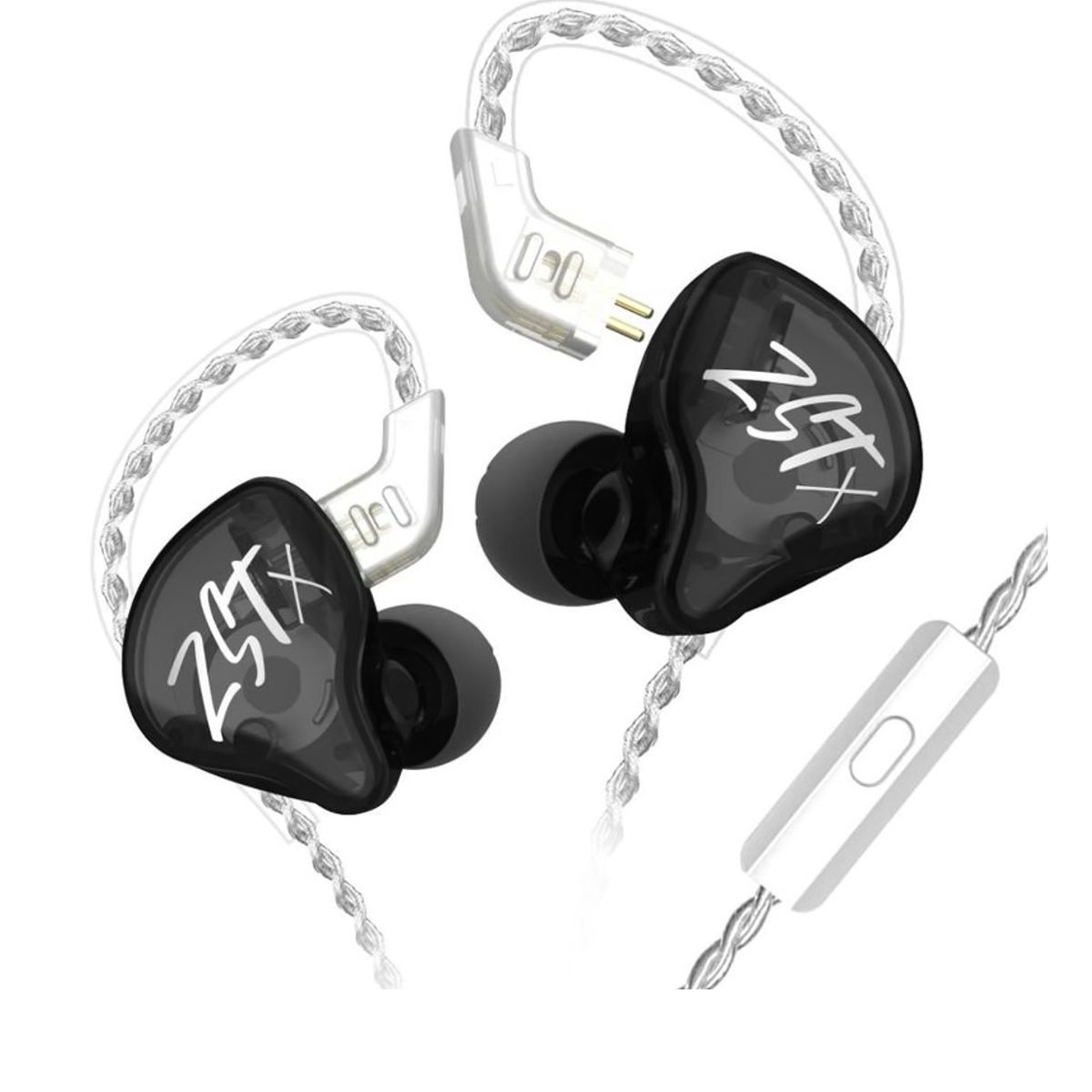 KZ - Audifonos KZ ZST X  Monitores intrauditivos  1BA 1DD con Microfno