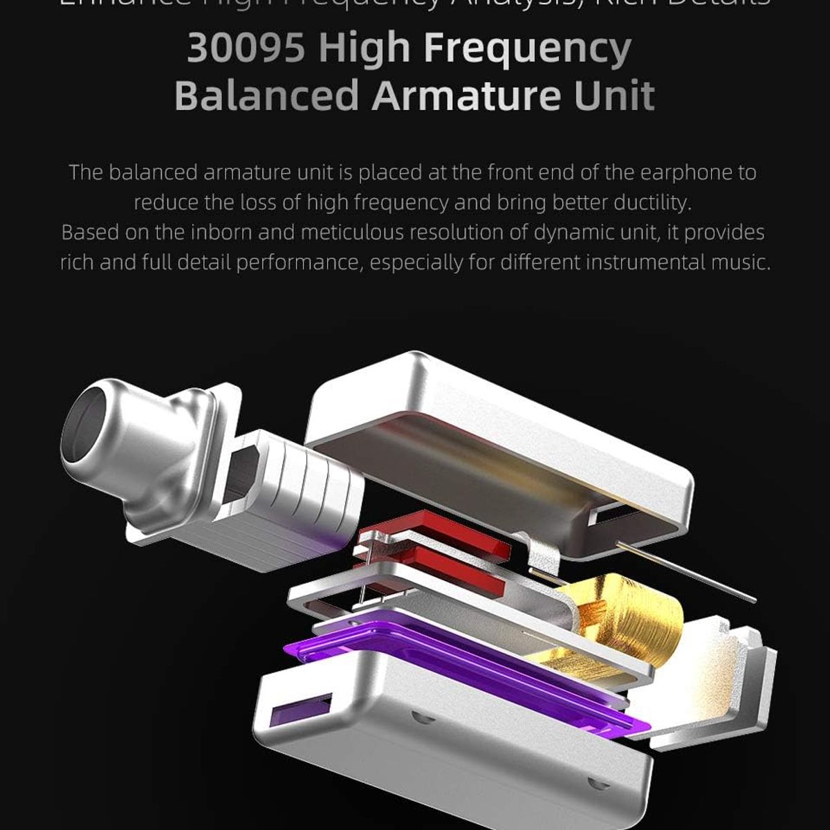 KZ - Audifonos KZ ZST X  Monitores intrauditivos  1BA 1DD con Microfno