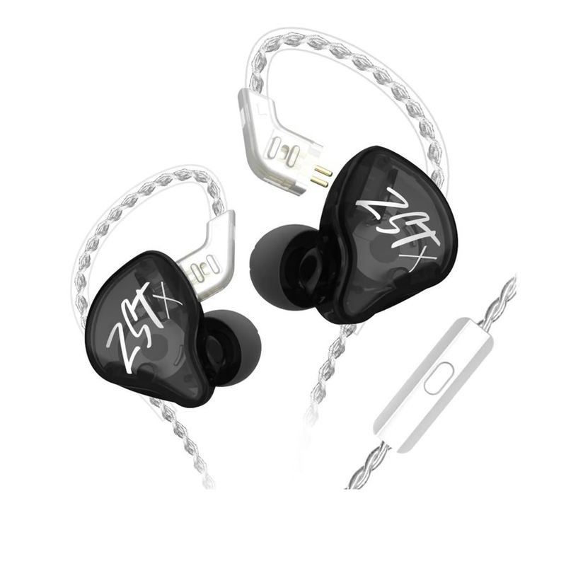 KZ - Audifonos KZ ZST X  Monitores intrauditivos  1BA 1DD con Microfno