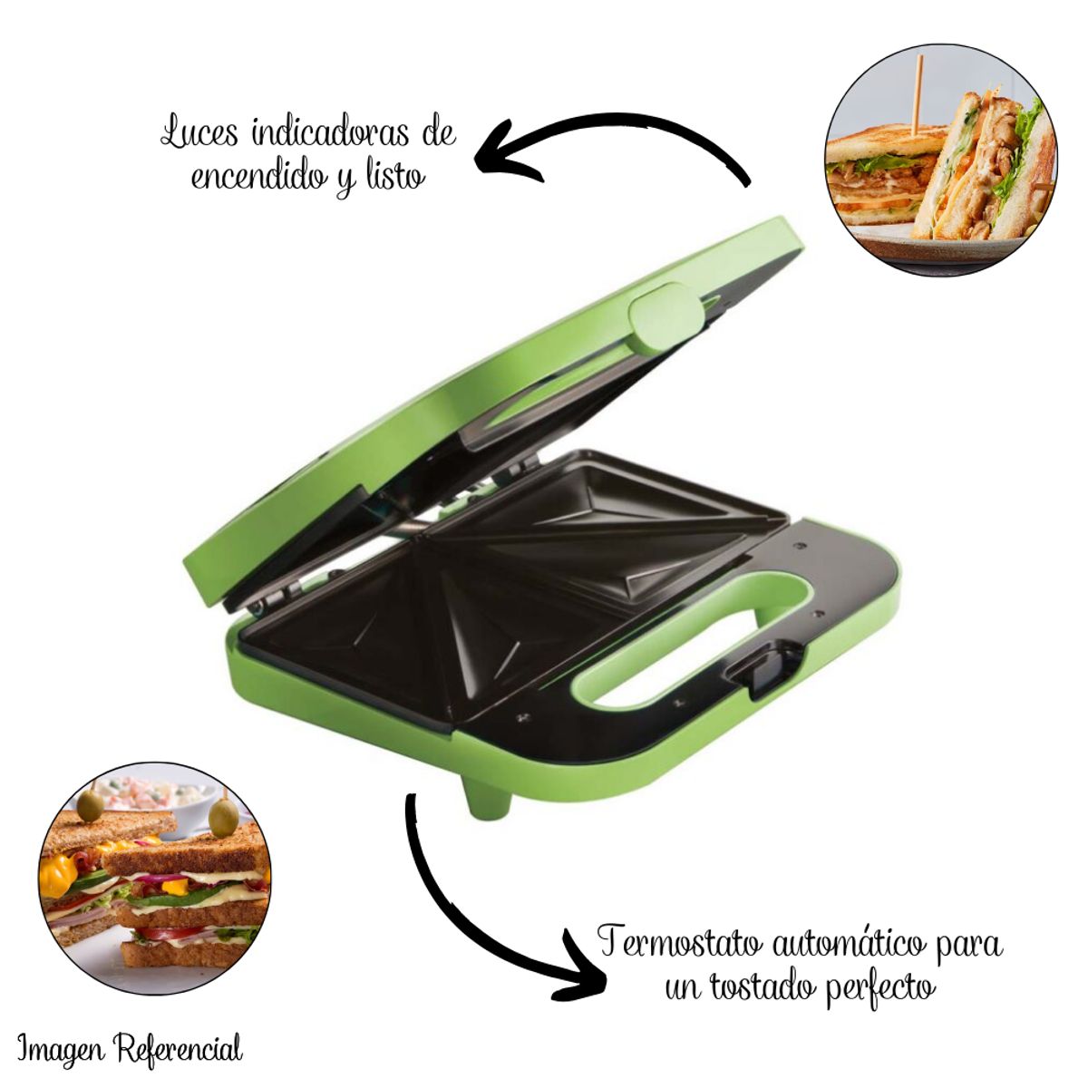 OSTER - Sandwichera Maker Oster Compacta - Verde
