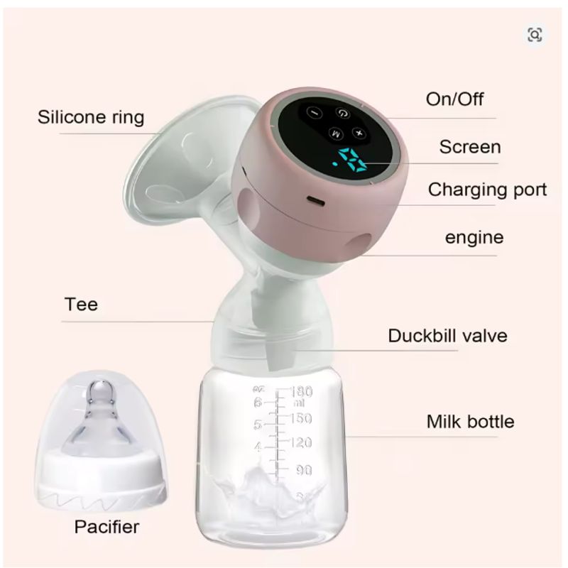 GENERICO - EXTRACTOR DE LECHE MATERNA INALAMBRICO PANTALLA LED