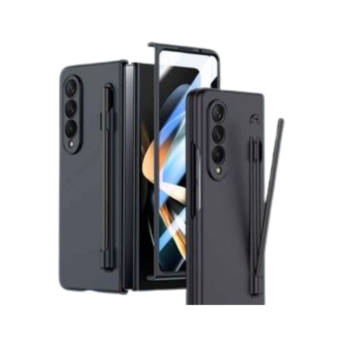 GENERICO - CASE Y PEN PARA SAMSUNG GALAXY Z FOLD 4 NEGRO